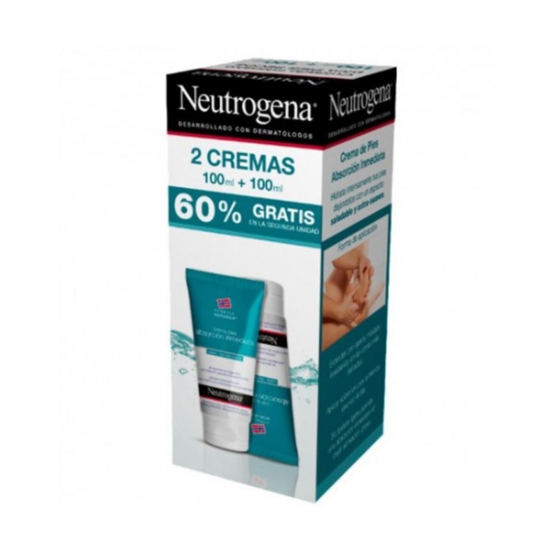 NEUTROGENA CREMA PIES ABSORCIÓN INMEDIATA DUPLO 2X100ML