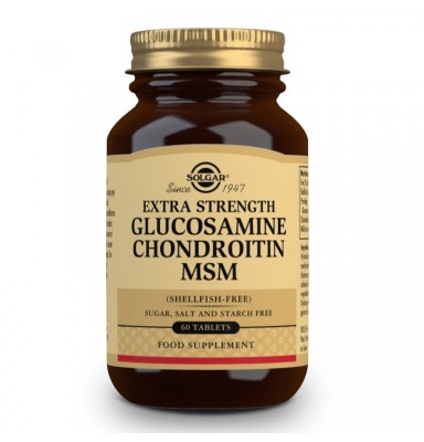 SOLGAR GLUCOSAMINA CONDROITINA MSM CONCENTRADO 60 COMPRIMIDOS