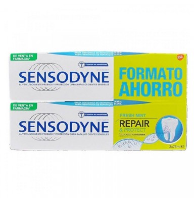 SENSODYNE PASTA DE DIENTES REPAIR & PROTECT MENTA FRESCA DUPLO 2X75ML