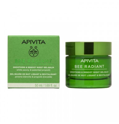 APIVITA BEE RADIANT GEL-BÁLSAMO DE NOCHE ALISA Y RESTAURA LA PIEL 50ML