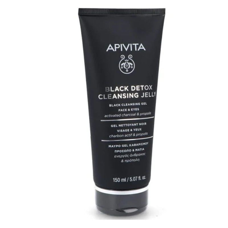 APIVITA GEL LIMPIADOR NEGRO DETOX ROSTRO Y OJOS 150ML