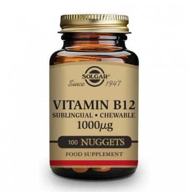 SOLGAR VITAMINA B12 (1000ΜG) 100 COMPRIMIDOS MASTICABLES