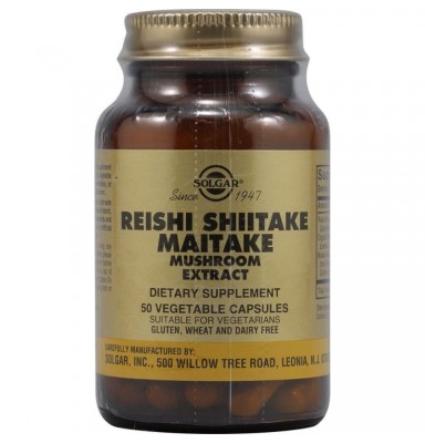 SOLGAR REISHI-SHIITAKE-MAITAKE 50 VCAPS