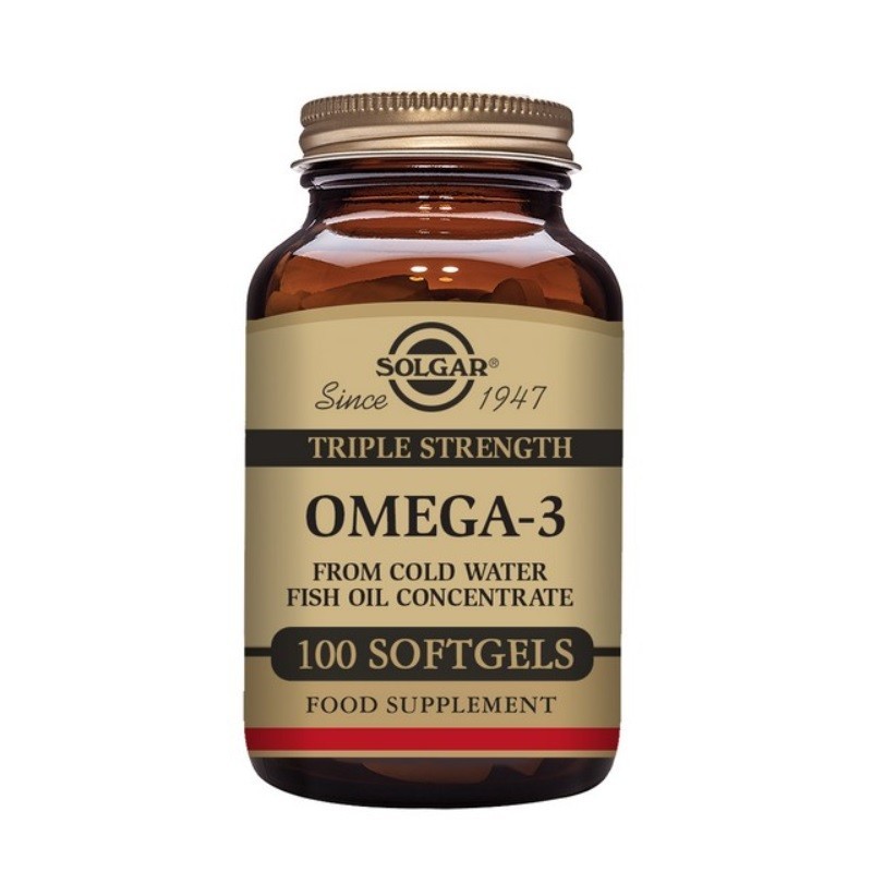 SOLGAR OMEGA-3 TRIPLE CONCENTRACIÓN 100 CÁPSULAS BLANDAS