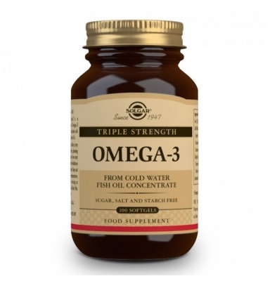 SOLGAR OMEGA-3 TRIPLE CONCENTRACIÓN 100 CÁPSULAS BLANDAS