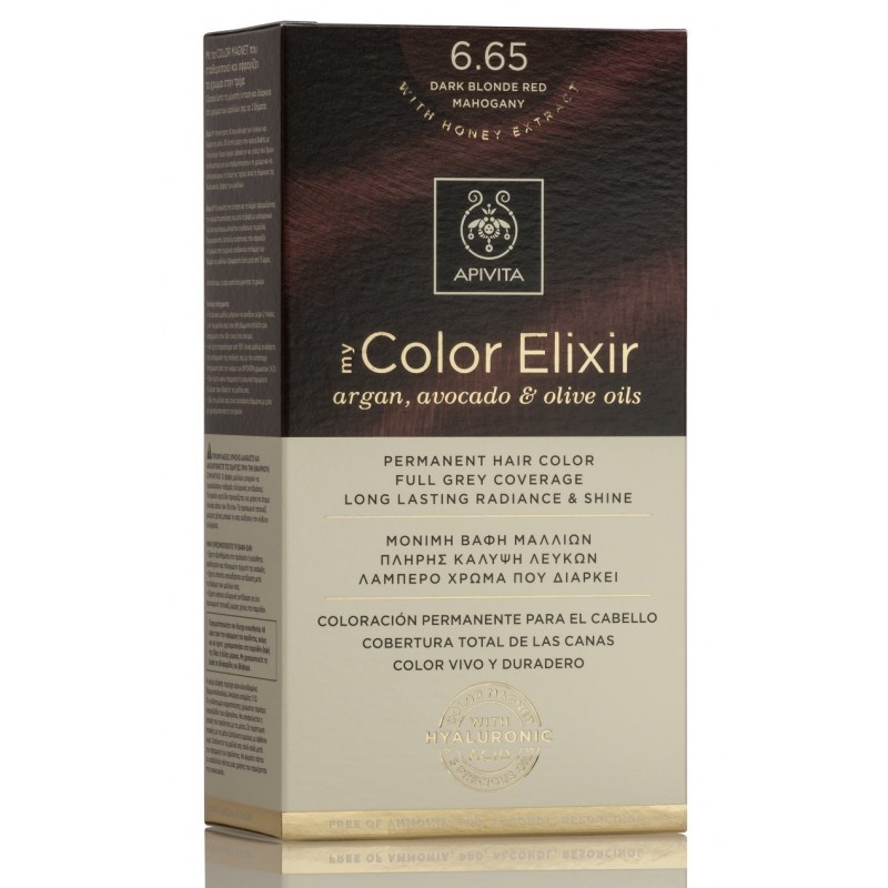 APIVITA TINTE 6.65 RUBIO OSCURO CAOBA MY COLOR ELIXIR