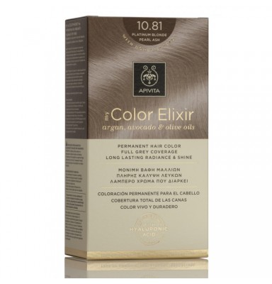 APIVITA TINTE 10.81 RUBIO PLATINO CENIZA PERLADO MY COLOR ELIXIR