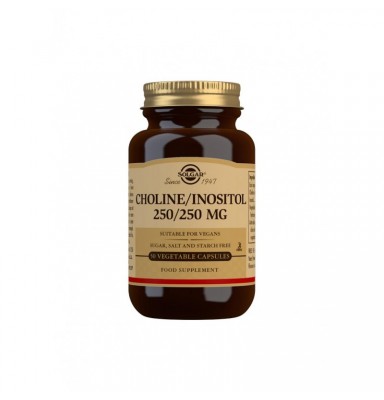 SOLGAR COLINA/INOSITOL 250 MG 50 VCAPS