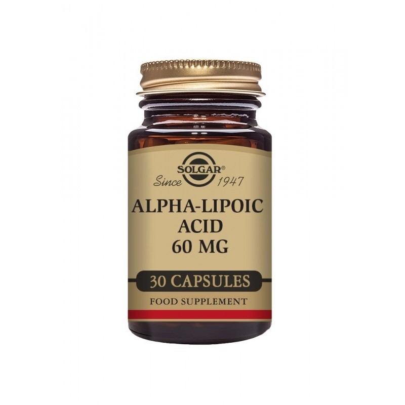 SOLGAR ÁCIDO ALFA LIPOICO 60 MG 30 VCAPS