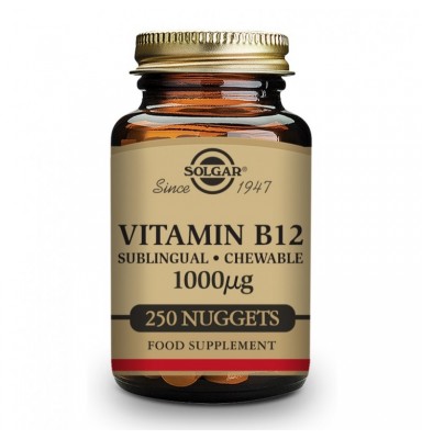 SOLGAR VITAMINA B12 (1000ΜG) 250 COMPRIMIDOS MASTICABLES