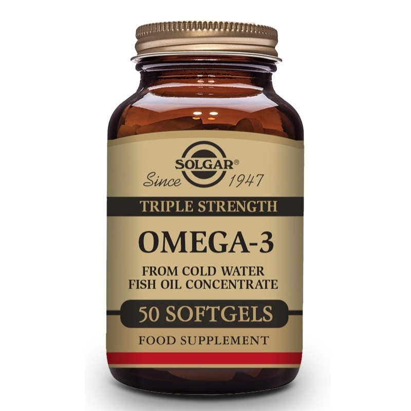 SOLGAR OMEGA-3 TRIPLE CONCENTRACIÓN 50 CÁPSULAS BLANDAS