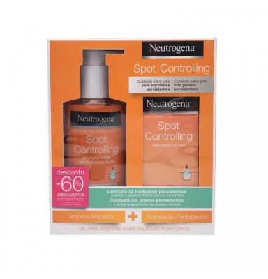 NEUTROGENA SPOT CONTROLLING HIDRATANTE OIL FREE 50ML + LIMPIADOR FACIAL 200ML