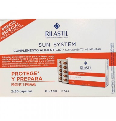 RILASTIL SUN SYSTEM ORAL OFERTA DUPLO 2X30 CÁPSULAS