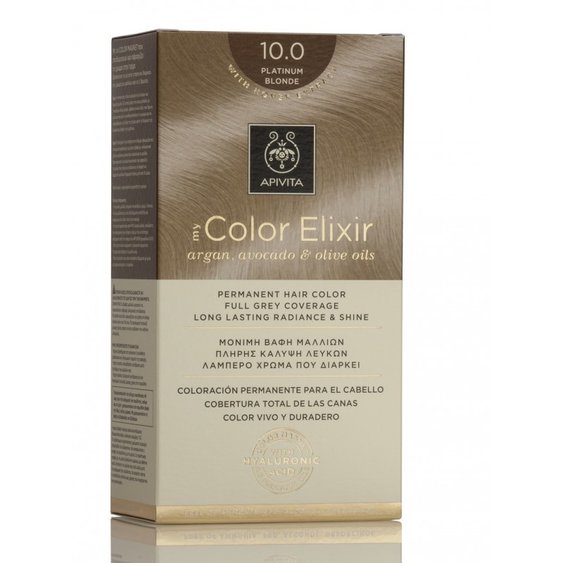 APIVITA TINTE 10.0 RUBIO PLATINO MY COLOR ELIXIR