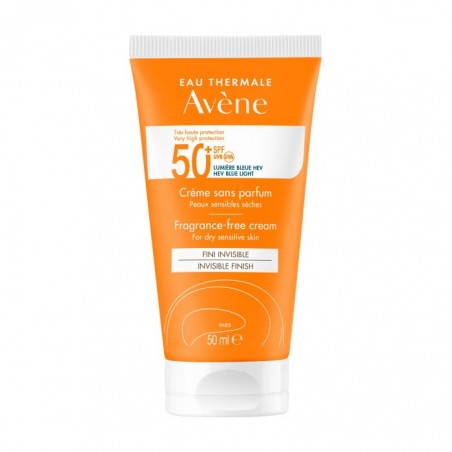 AVENE SOLAR CREMA SIN PERFUME SPF50+ PIEL SENSIBLE SECA  50 ML 