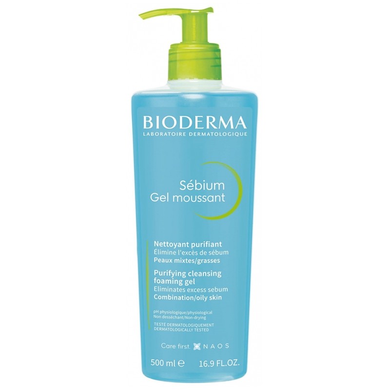 BIODERMA SEBIUM GEL MOUSSANT 500 ML BIODERMA SEBIUM GEL MOUSSANT 500 ML