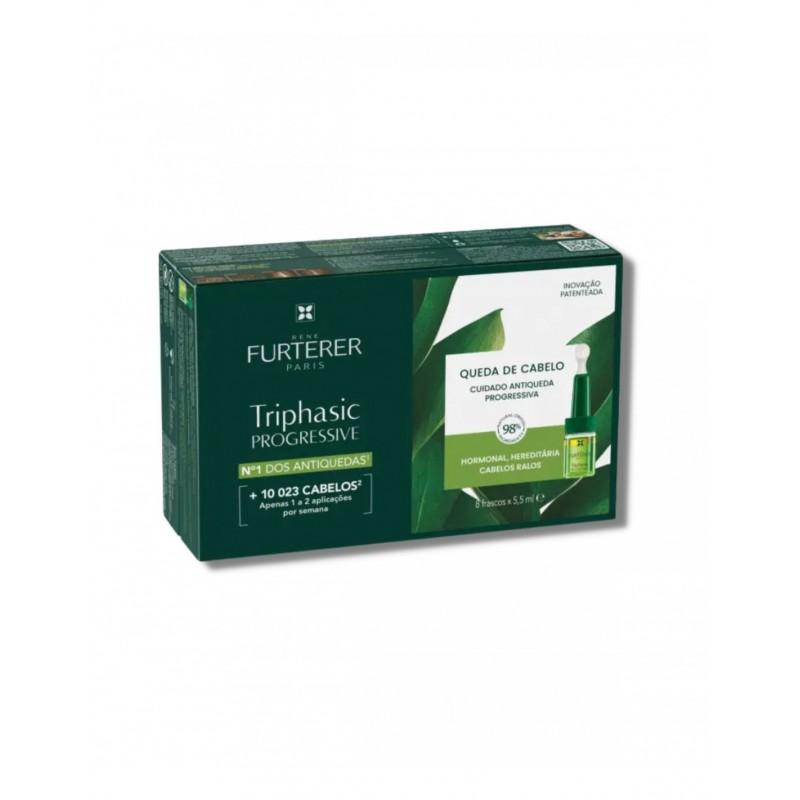 RENE FURTERER TRIPHASIC PROGRESIVE TRATAMIENTO ANTICAIDA 8 FRASCOS 5,5 ML RENE FURTERER TRIPHASIC PROGRESIVE TRATAMIENTO ANTICAIDA 8 FRASCOS 5,5 ML