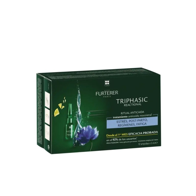 RENE FURTERER TRIPHASIC TRATAMIENTO ANTICAIDA REACCIONAL 12 AMPOLLAS 5 ML RENE FURTERER TRIPHASIC TRATAMIENTO ANTICAIDA REACCIONAL 12 AMPOLLAS 5 ML