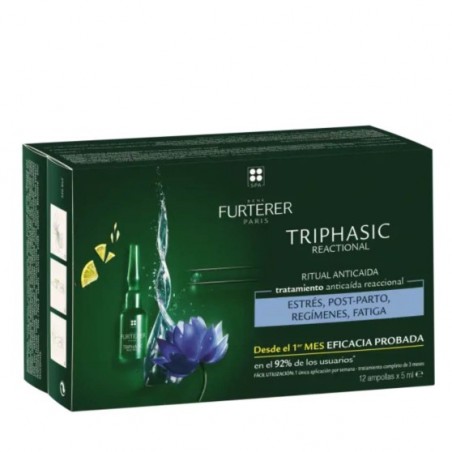  RENE FURTERER TRIPHASIC TRATAMIENTO ANTICAIDA REACCIONAL 12 AMPOLLAS 5 ML 