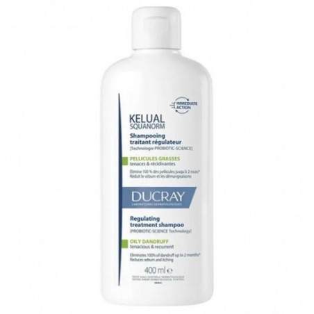  KELUAL SQUANORM CHAMPU TRATANTE REGULADOR CASPA GRASA DUCRAY 1 ENVASE 400 ML 