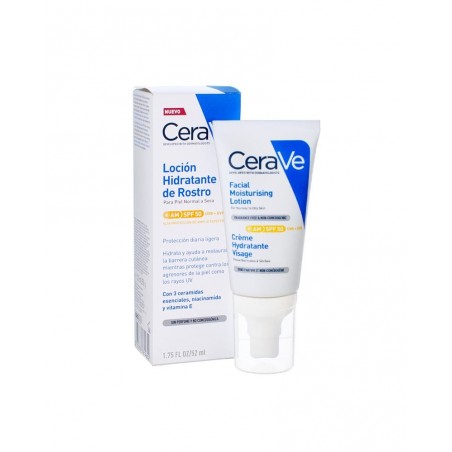  CERAVE LOCION HIDRATANTE DE ROSTRO SPF50+ 52 ML 
