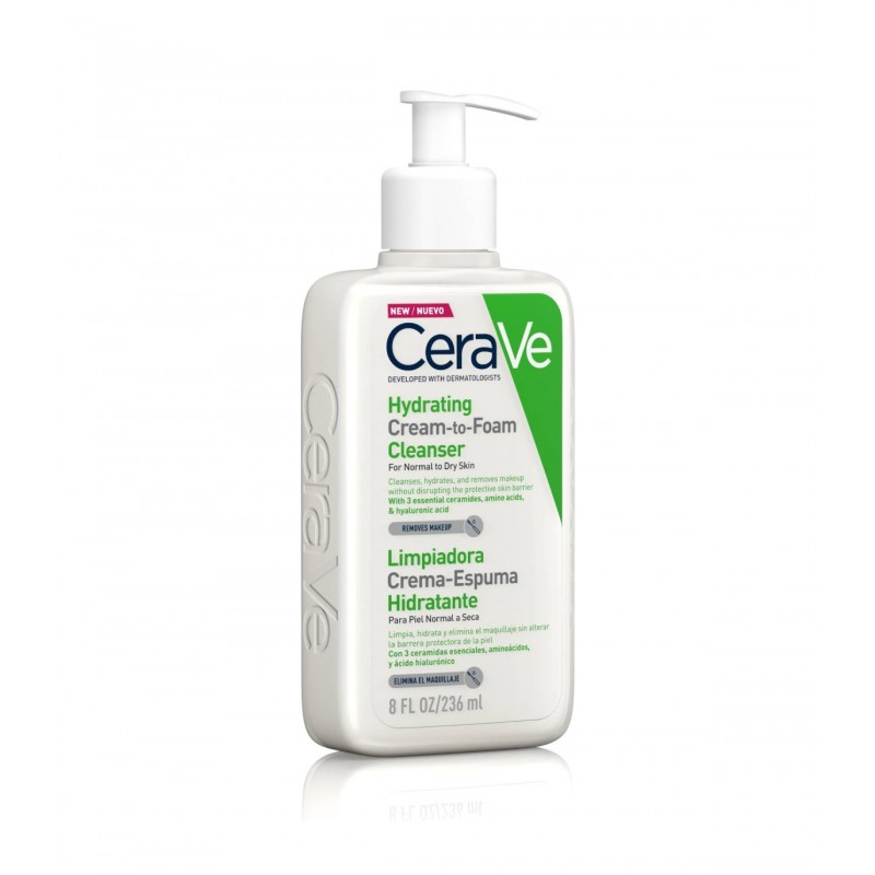CERAVE LIMPIADOR CREMA HIDRATANTE ESPUMOSA 236 ML CERAVE LIMPIADOR CREMA HIDRATANTE ESPUMOSA 236 ML