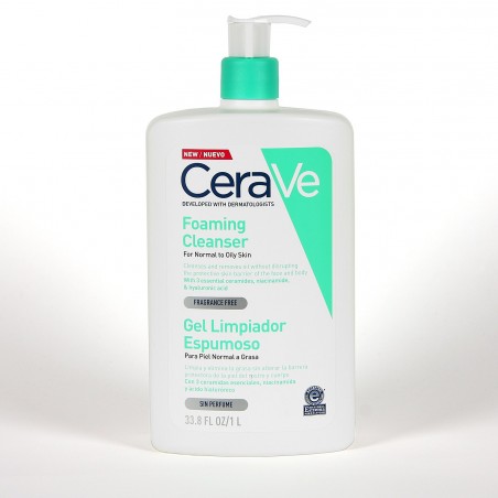  CERAVE GEL LIMPIADOR ESPUMOSO 1000 ML 