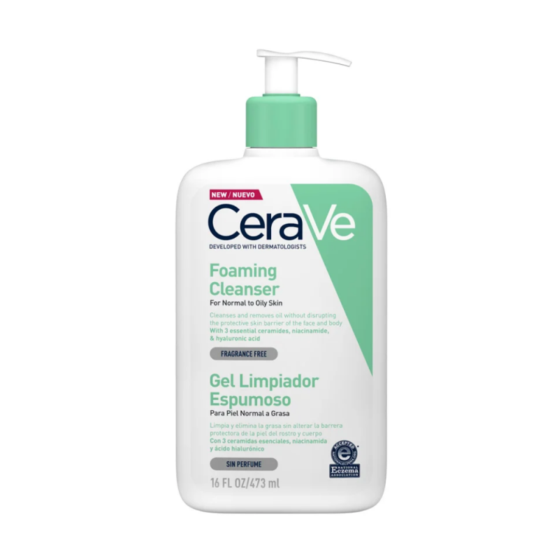 CERAVE GEL LIMPIADOR ESPUMOSO 473 ML CERAVE GEL LIMPIADOR ESPUMOSO 473 ML