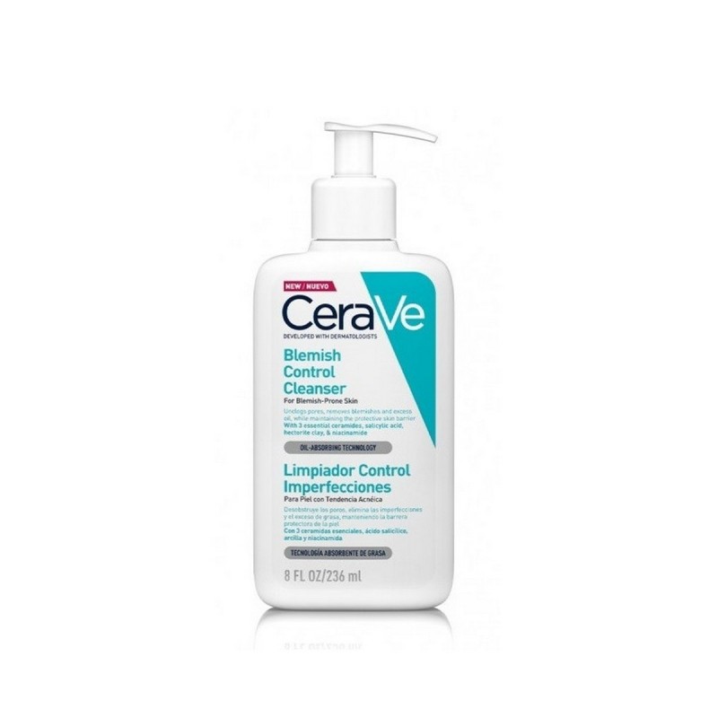CERAVE LIMPIADOR CONTROL IMPERFECCIONES 236 ML CERAVE LIMPIADOR CONTROL IMPERFECCIONES 236 ML