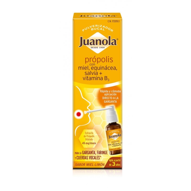 JUANOLA PROPOLIS GARGANTA MIEL LIMON SPRAY 30ML JUANOLA PROPOLIS GARGANTA MIEL LIMON SPRAY 30ML