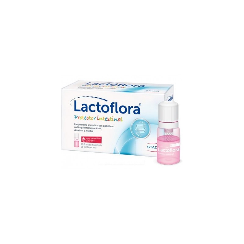 LACTOFLORA PROTECTOR INTESTINAL INFANTIL 10 VIALES SABOR FRESA LACTOFLORA PROTECTOR INTESTINAL INFANTIL 10 VIALES SABOR FRESA