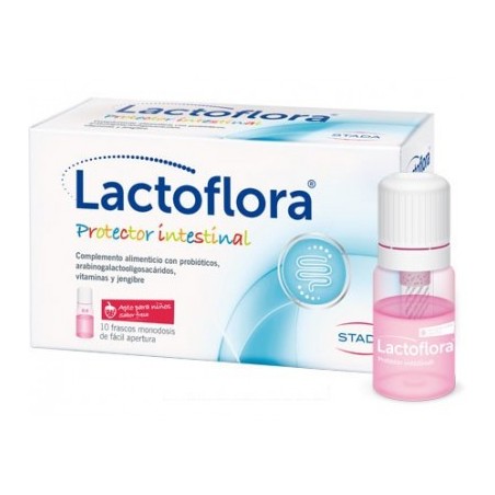  LACTOFLORA PROTECTOR INTESTINAL INFANTIL 10 VIALES SABOR FRESA 