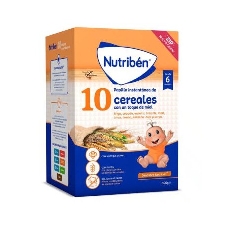  NUTRIBEN 10 CEREALES MIEL 1 BOLSA 600 G 