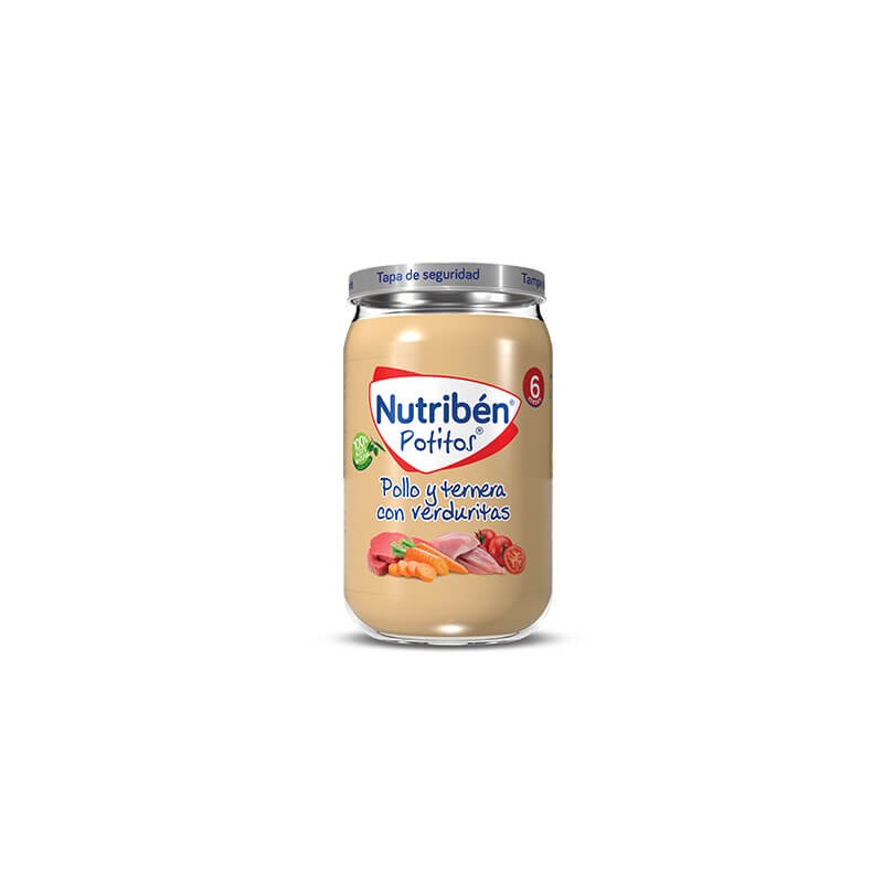 NUTRIBEN POTITO POLLO Y TERNERA CON VERDURITAS 235 G NUTRIBEN POTITO POLLO Y TERNERA CON VERDURITAS 235 G
