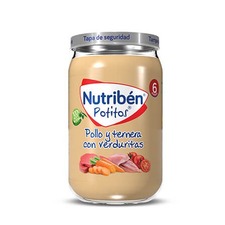  NUTRIBEN POTITO POLLO Y TERNERA CON VERDURITAS 235 G 