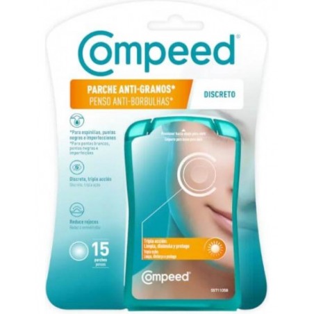  COMPEED PARCHE ANTI-GRANOS DISCRETO TRIPLE ACCION 15 UNIDADES 