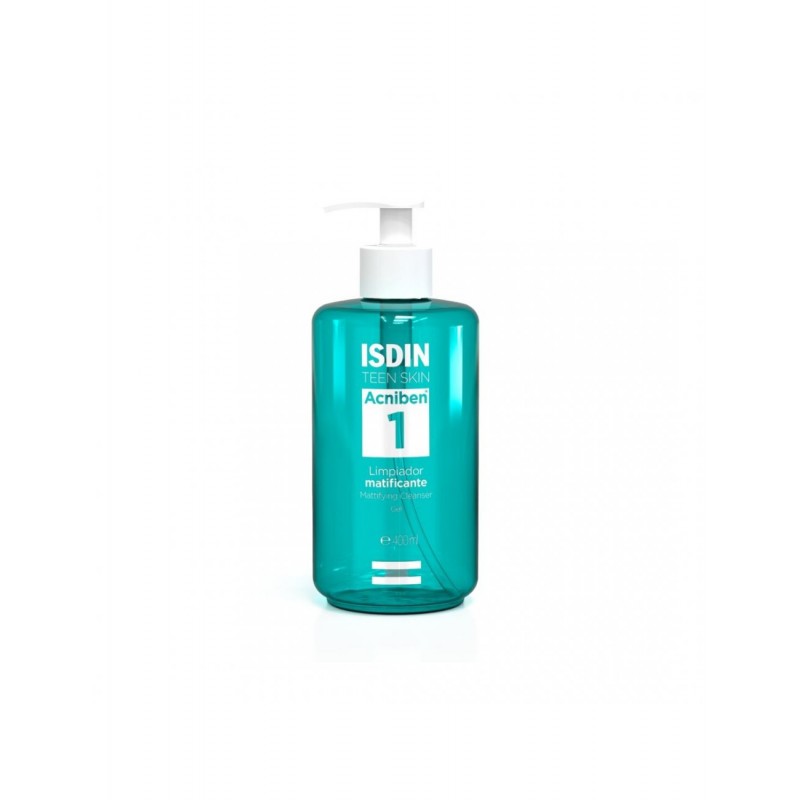 ISDIN TEEN SKIN ACNIBEN LIMPIADOR MATIFICANTE GEL 400 ML ISDIN TEEN SKIN ACNIBEN LIMPIADOR MATIFICANTE GEL 400 ML