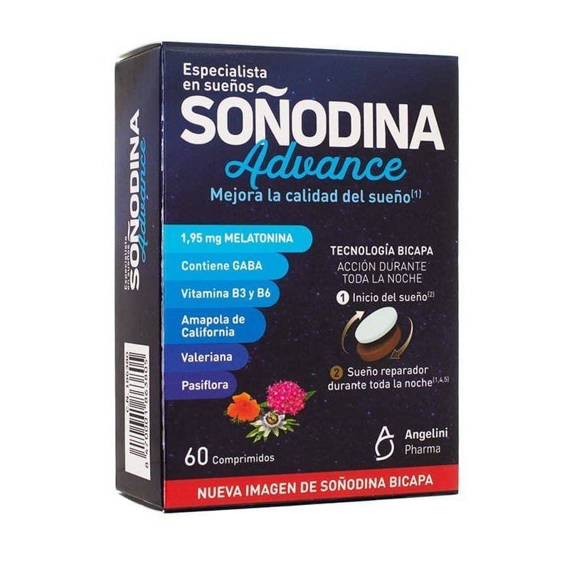 SOÑODINA ADVANCE 60 COMPRIMIDOS BICAPA SOÑODINA ADVANCE 60 COMPRIMIDOS BICAPA
