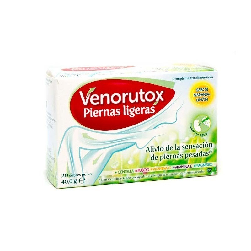 VENORUTOX PIERNAS LIGERAS 20 SOBRES VENORUTOX PIERNAS LIGERAS 20 SOBRES