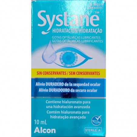  SYSTANE HIDRATACION GOTAS OFTALMICAS LUBRICANTES SIN CONSERVANTES 10 ML 