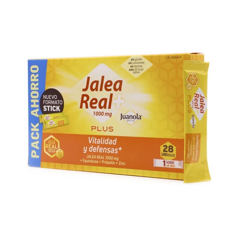 JUANOLA JALEA REAL PLUS 28 SOBRES 10 ML JUANOLA JALEA REAL PLUS 28 SOBRES 10 ML