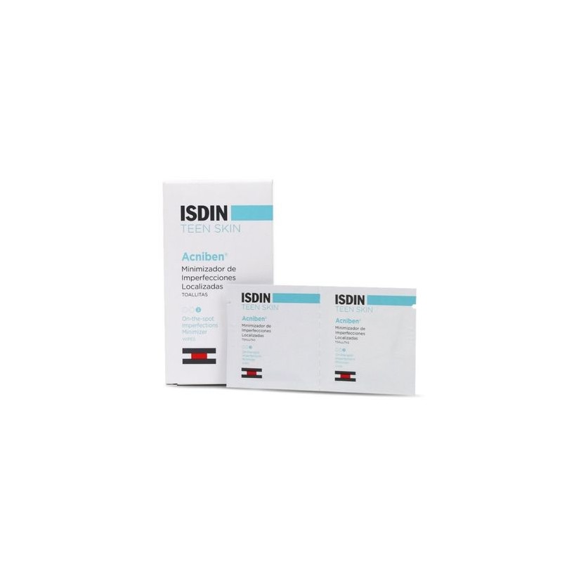 ISDIN TEEN SKIN ACNIBEN TOALLITAS 30 UDS ISDIN TEEN SKIN ACNIBEN TOALLITAS 30 UDS