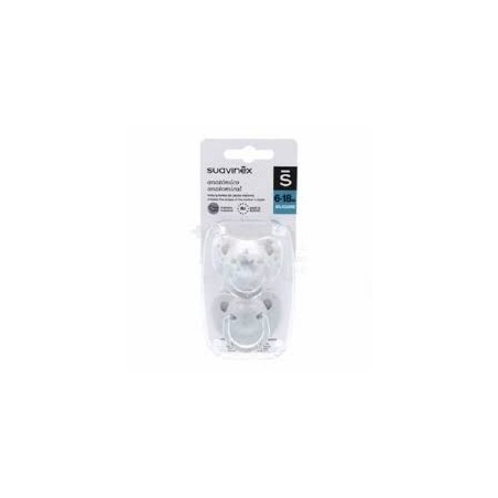  SUAVINEX CHUPETE SILICONA ANATOMICO CLASICO 0-6M 2 U 