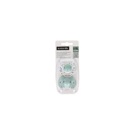  SUAVINEX CHUPETE SILICONA FISIOLOGICO  6-18 M 2 UNIDADES 