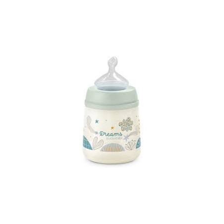  SUAVINEX BIBERON TETINA ANATOMICA SILICONA FLUJO MEDIO 0-6 M 150 ML 