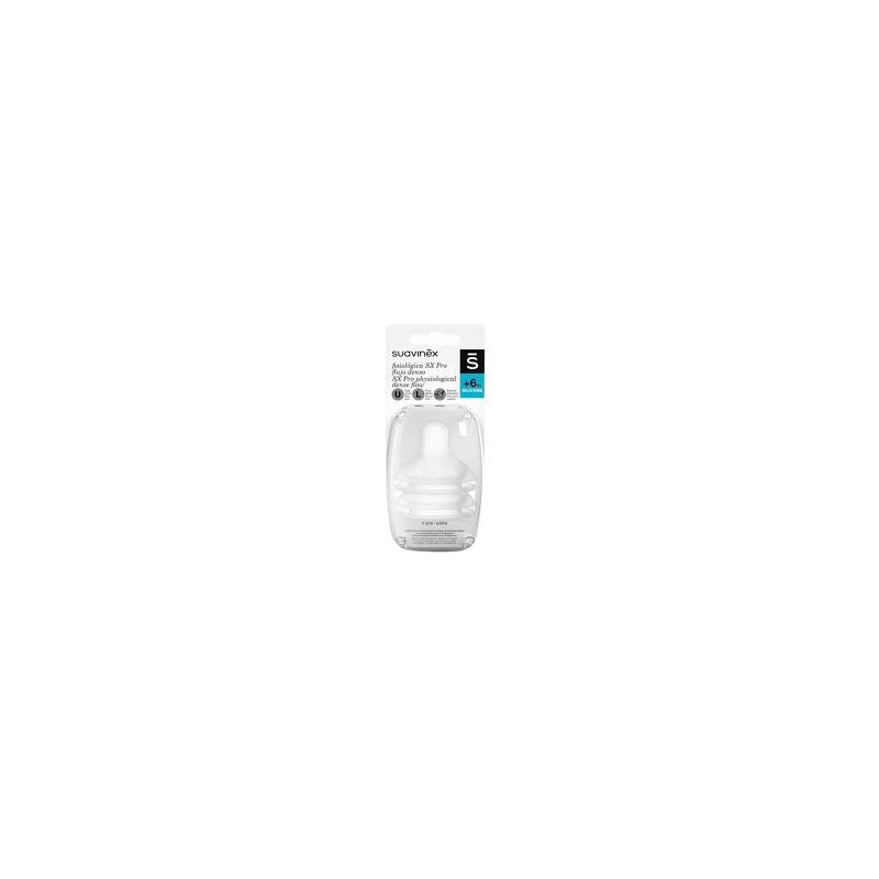 SUAVINEX TETINA SILICONA FISIOLOGICA FLUJO L +6 2 UNIDADES SUAVINEX TETINA SILICONA FISIOLOGICA FLUJO L +6 2 UNIDADES