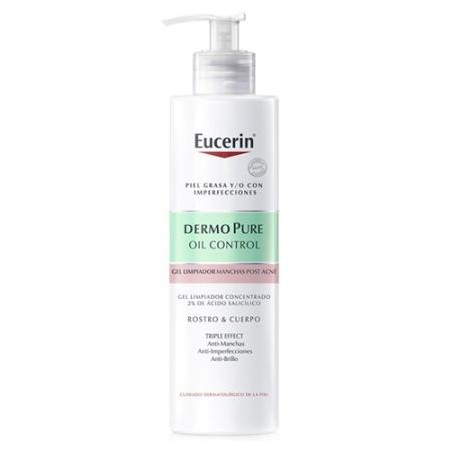  EUCERIN DERMOPURE GEL LIMPIADOR CONCENTRADO TRIPLE EFECTO 1 ENVASE 400 ML 