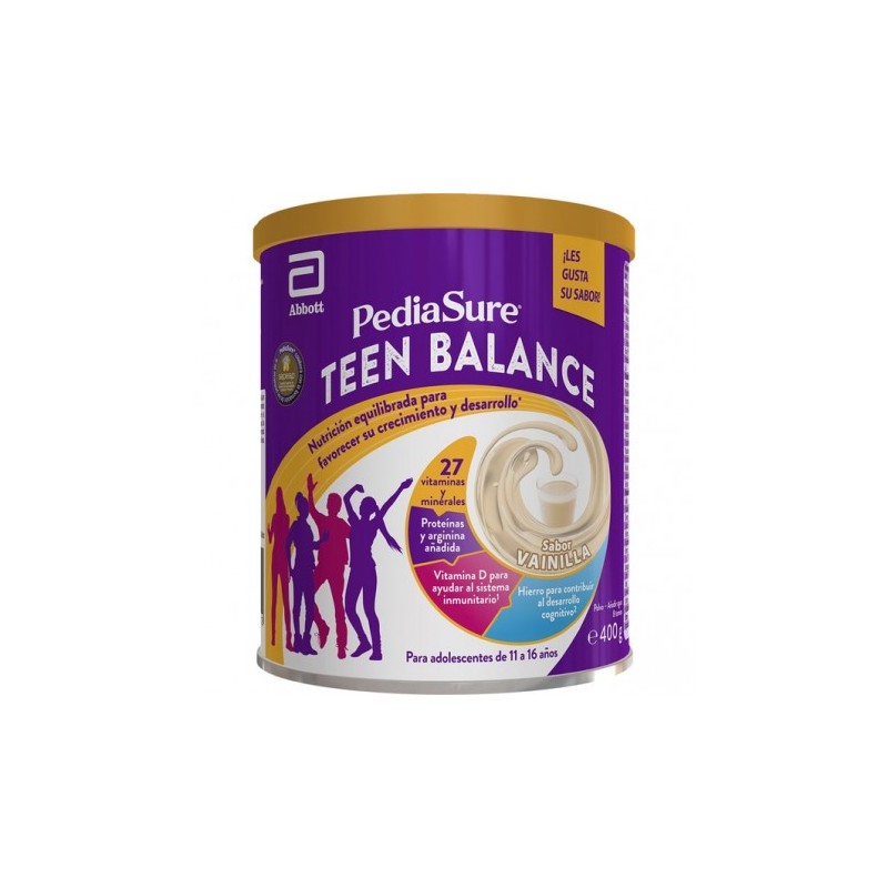PEDIASURE TEEN BALANCE 1 LATA 400 G SABOR VAINILLA PEDIASURE TEEN BALANCE 1 LATA 400 G SABOR VAINILLA