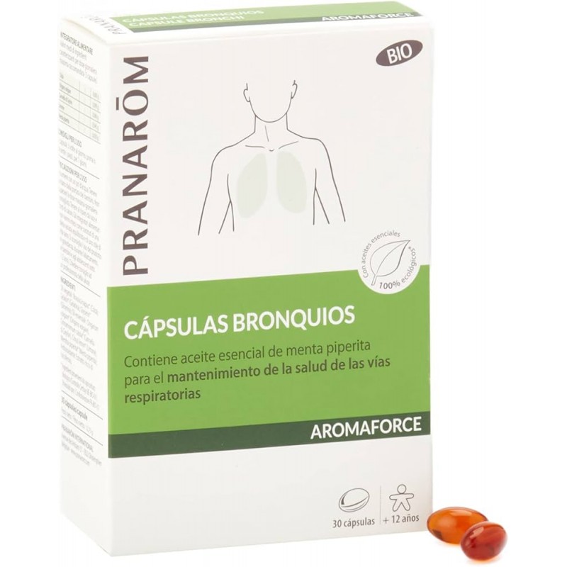 PRANAROM AROMAFORCE BRONQUIOS BIO 30 CAPSULAS PRANAROM AROMAFORCE BRONQUIOS BIO 30 CAPSULAS