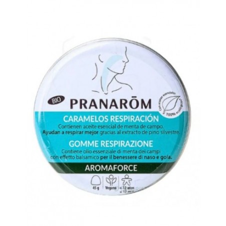  PRANAROM AROMAFORCE CARAMELOS RESPIRACION MENTA 